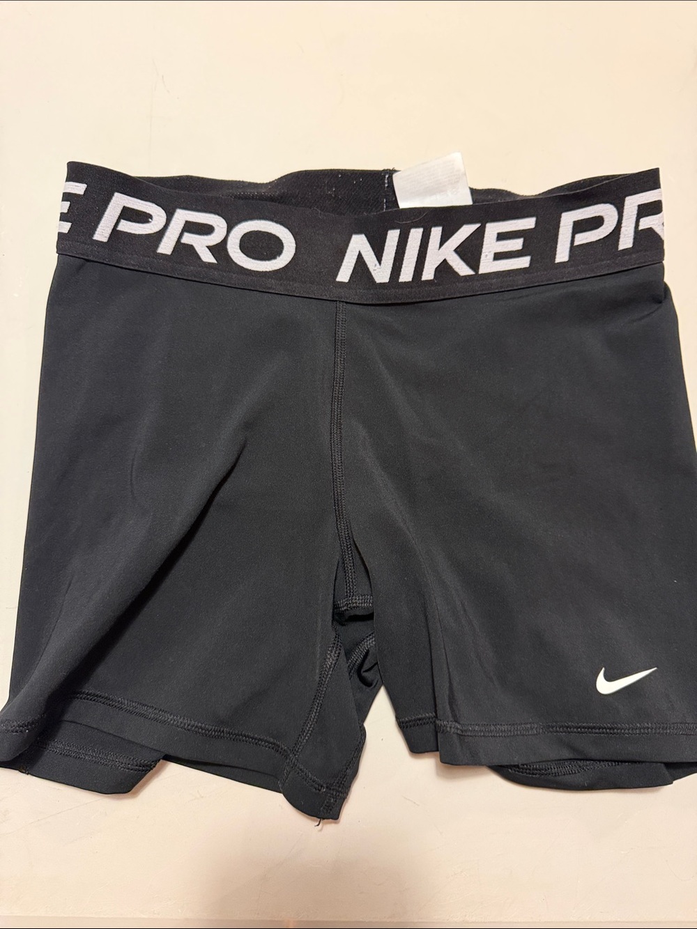 Nike Black and White Pro Fit Training Shorts